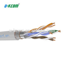 Câbles de réseau sstp cat6a de haute qualité, câbles cat6a cat7, câbles de cuivre nu solidement ftp cat6a